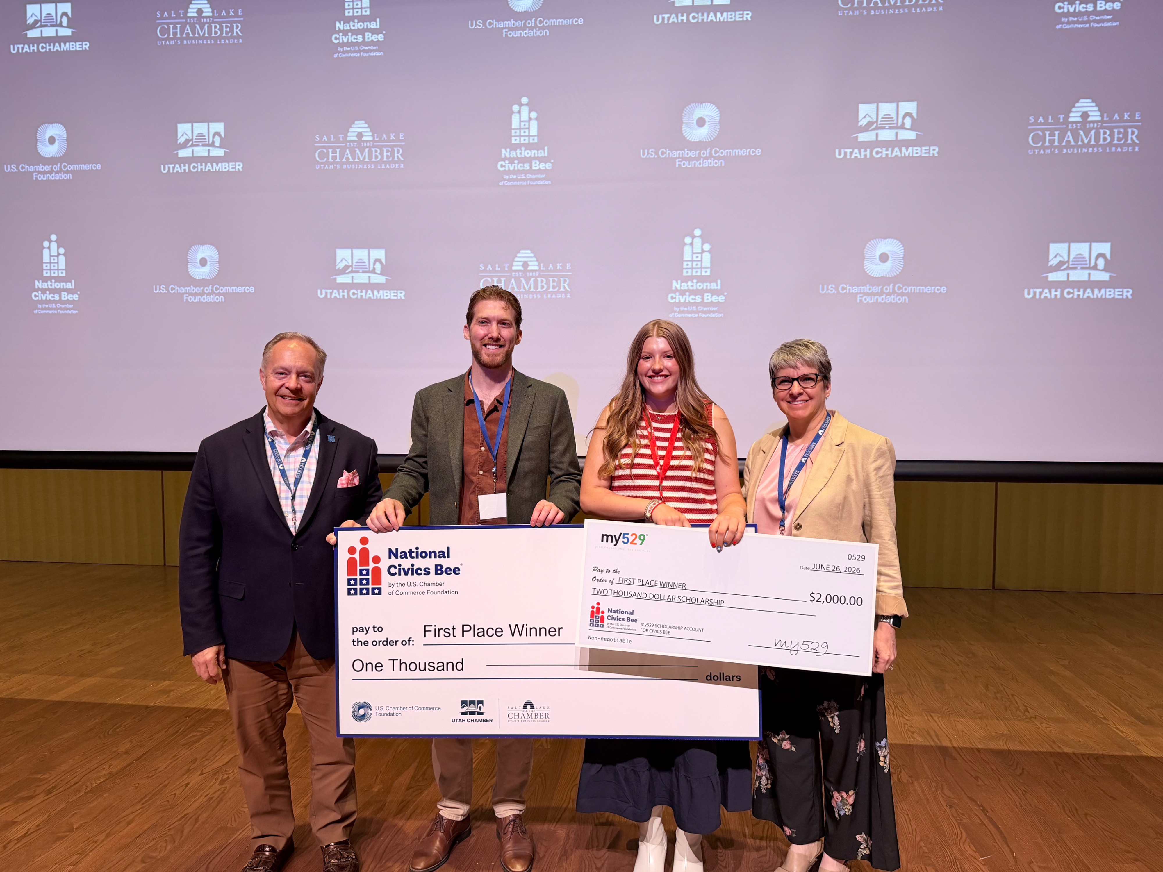 Featured image for “Utah Middle Schooler Wins 2026 National Civics Bee® Utah State Finals, Will Advance to National Championship in Washington, D.C.”